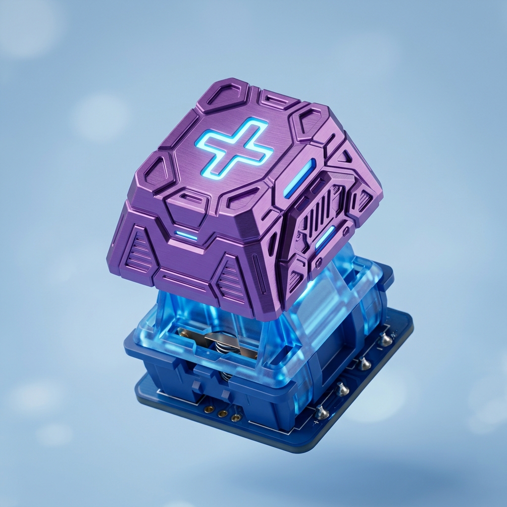 Futuristic Purple Keycap
